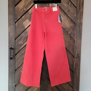 Universal Thread Bright Red Sailor Wide-Leg Pants/Jeans Size 2